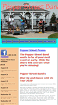 Mobile Screenshot of pepperstreetband.com