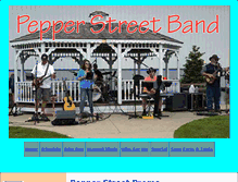 Tablet Screenshot of pepperstreetband.com